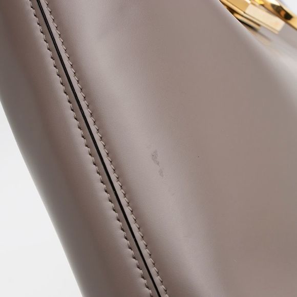 Salvatore Ferragamo Leather Gancio Trifolio Large Shoulder Bag - Picture 13 of 15